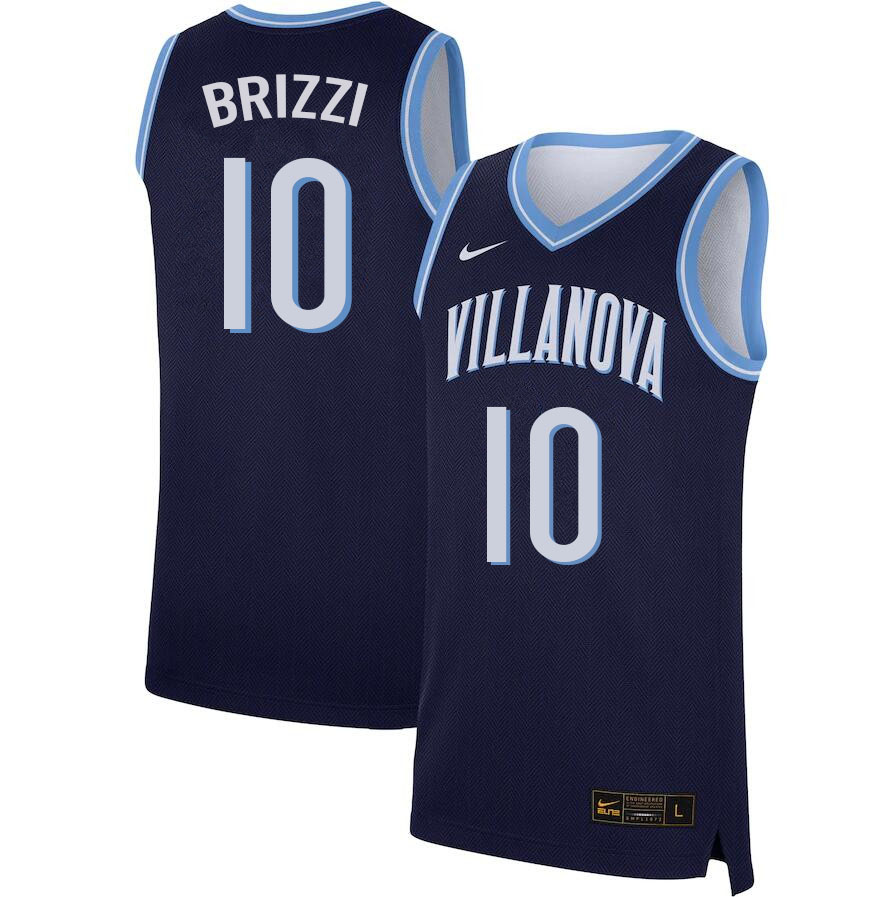 Men #10 Angelo Brizzi Willanova Wildcats College Basketball Jerseys Sale-Navy - Click Image to Close